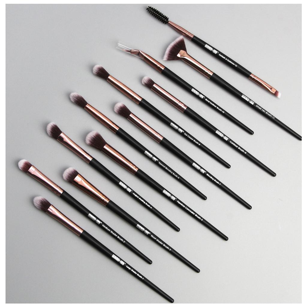 12Pcs Eye Makeup Brush Set For Eyeshadow Eyebrow Eyeliner