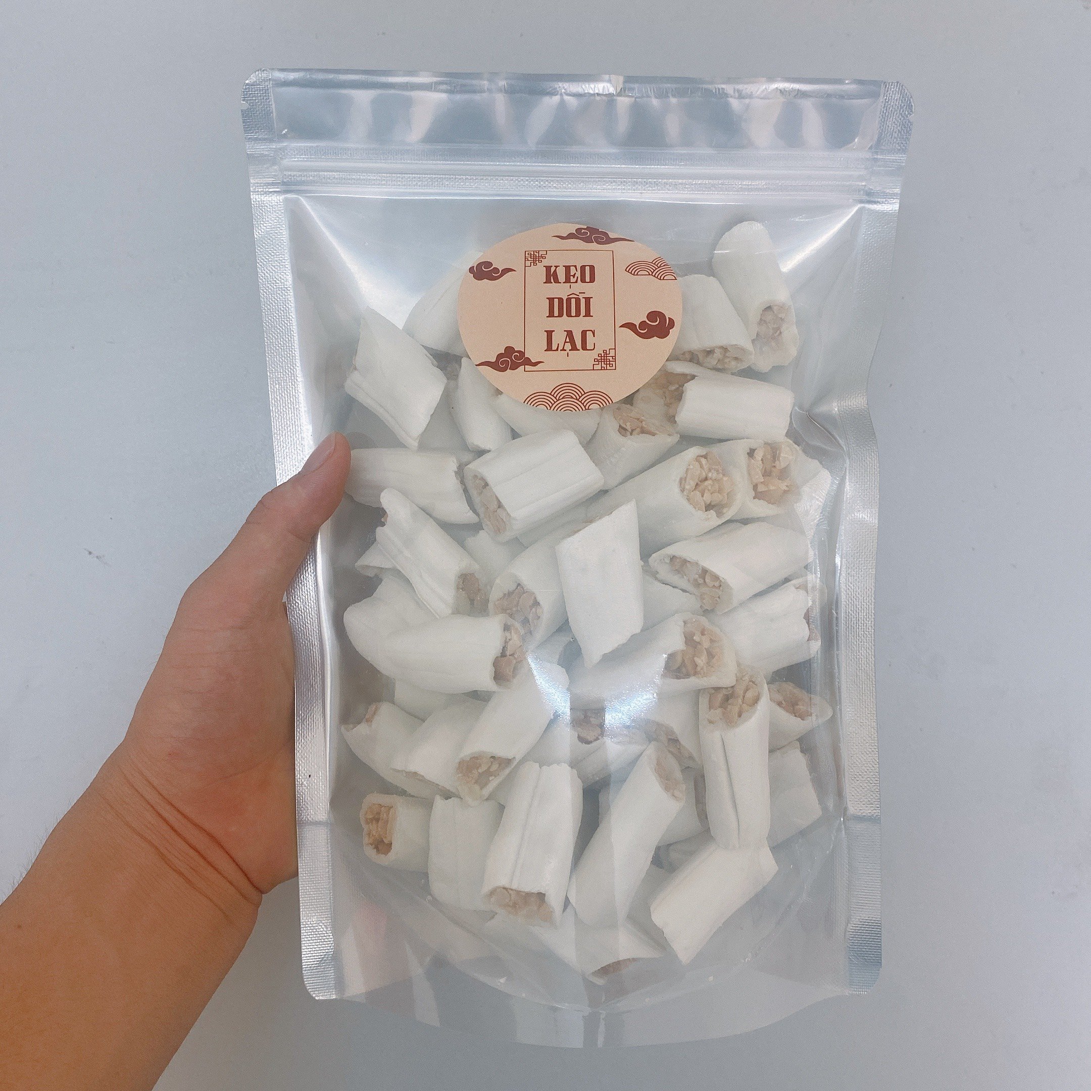 Kèo Dồi Lạc Siêu Giòn, Vỏ mỏng, Ít đường Túi 500gram