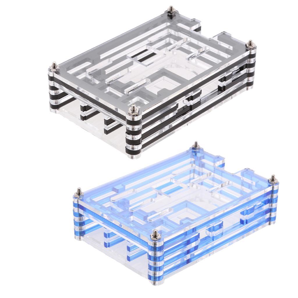 2x 9 Acrylic Panels PC Case Cover for Raspberry Pi 3,Pi 2 B & Pi Model B+