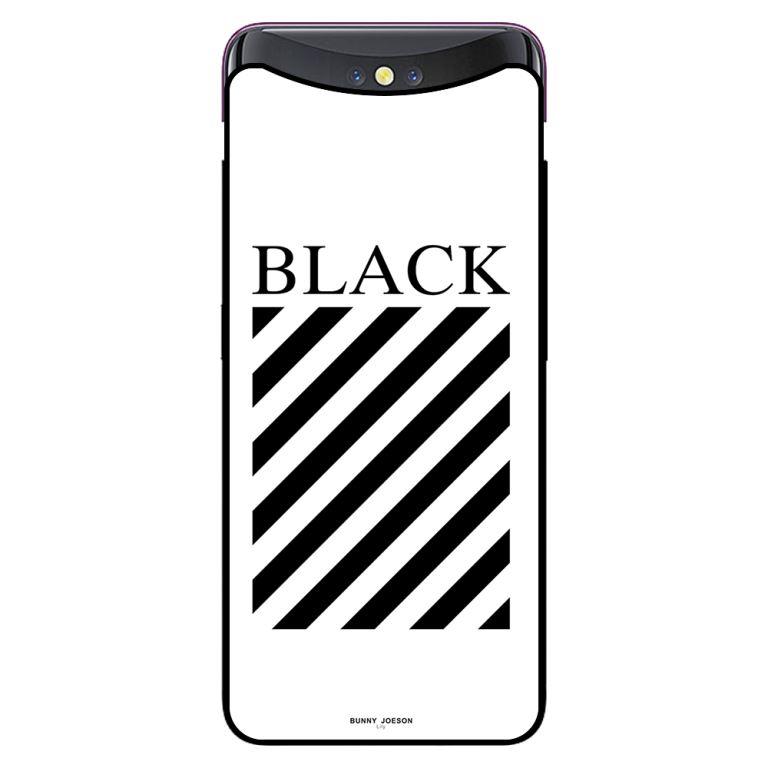 Ốp in cho Oppo Find X Đen - Hàng chính hãng