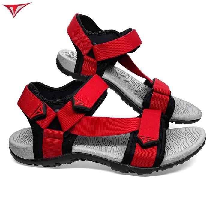 Giày Sandal Việt Thủy Hai Quai Chéo Nam Nữ Đỏ - VT017