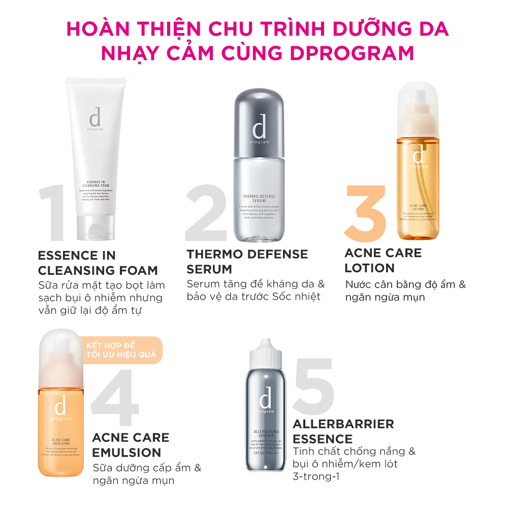 Nước Cân Bằng Cho Da Mụn Nhạy Cảm d program Acne Care Lotion 125ml