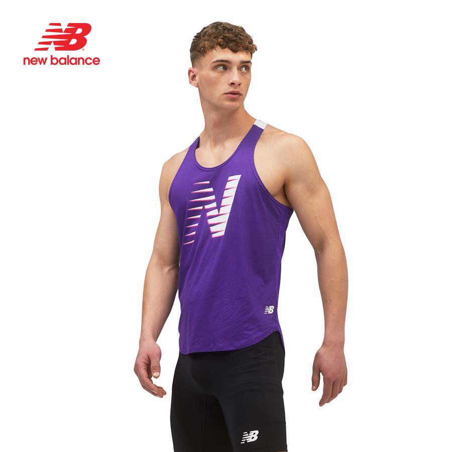 Áo ba lỗ thể thao nam New Balance Printed Fast Flight - MT11232DVH (form quốc tế)