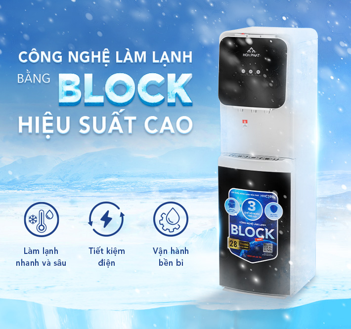 Cây nước nóng lạnh hút bình Hòa Phát HHC389 - Bảo hành 28 tháng - Hàng chính hãng