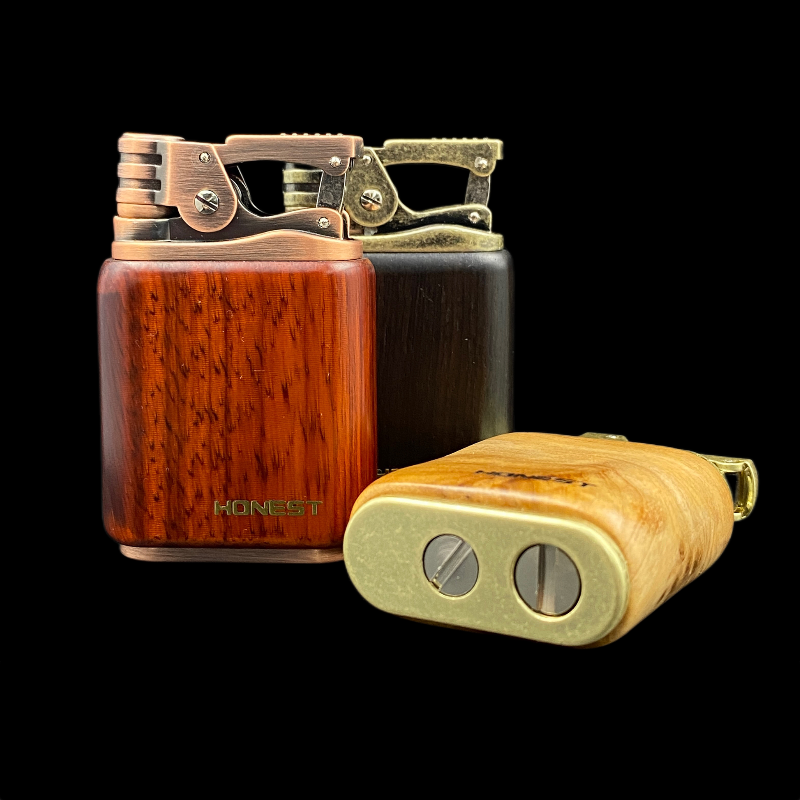 Vỏ Hột Quẹt Bật Lửa Xăng Đá Honest BCZ-789 Kiểu Dáng Xưa Cũ Tặng Kèm Đá Lửa Chuyên Dụng - Nhiều Màu