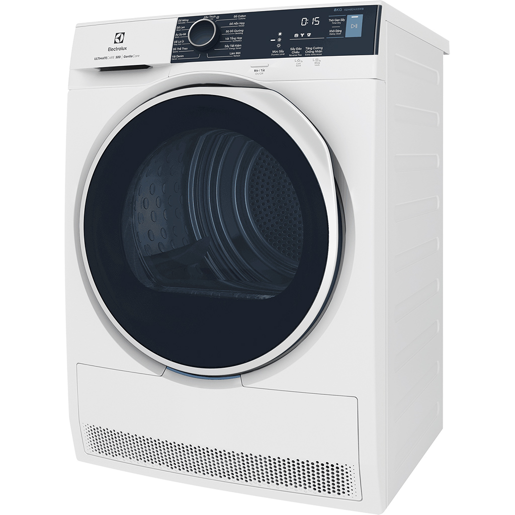 Máy sấy bơm nhiệt Electrolux 8kg UltimateCare 500 EDH804H5WB - Hàng chính hãng( Chỉ giao HCM)