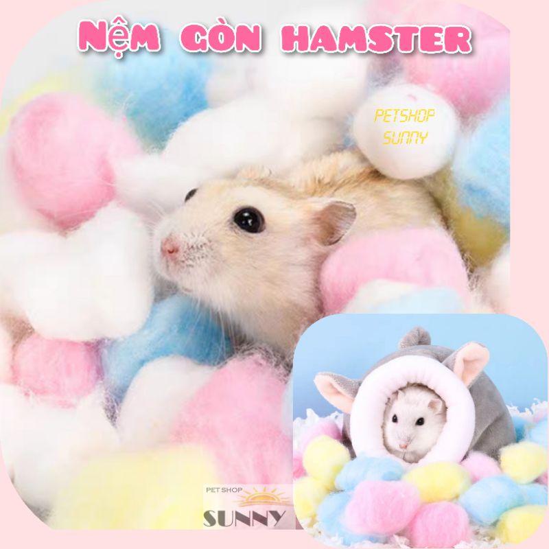 Nệm gòn lót ổ giữ ấm, trang trí nhà ngủ hamster, sóc