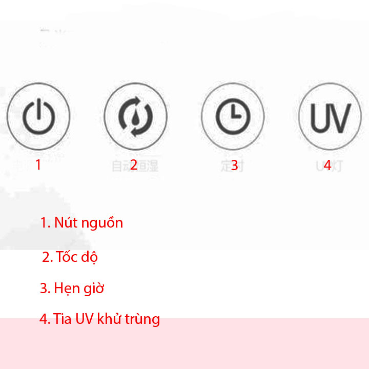 Máy tạo độ ẩm không khí diệt khuẩn, công suất lớn 300ml/h,  màn hình điện tử hiển thị chỉ số độ ẩm trong phòng