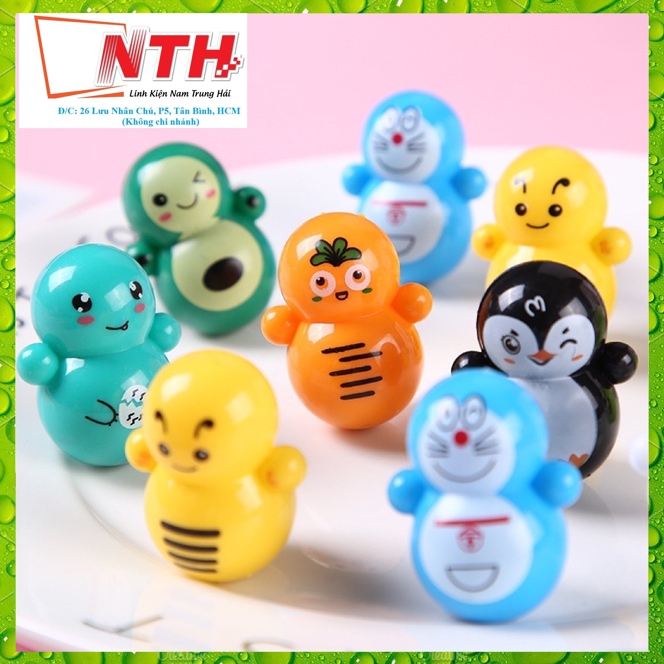 Set 4 CON ĐỒ CHƠI LẬT ĐẬT MINI CHO BÉ DỄ THƯƠNG