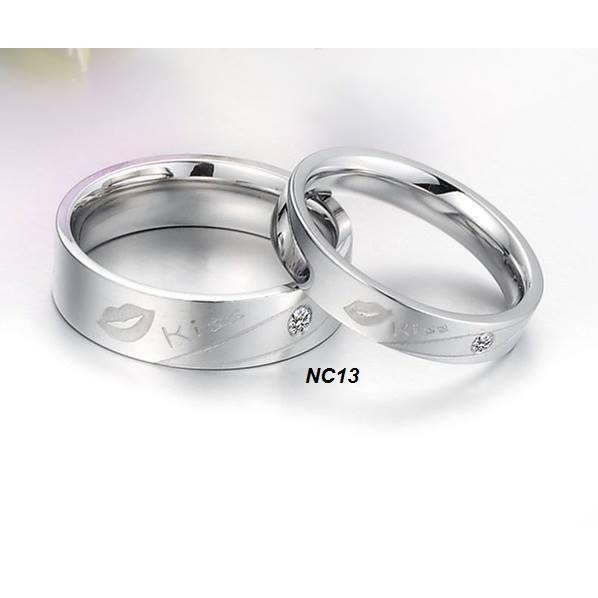 Nhẫn cặp inox giá rẻ NC13 giá 1 chiếc
