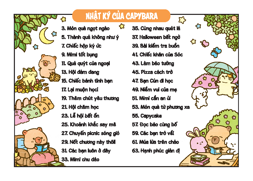 Sách Tô Màu - Nhật Ký Của Capybara