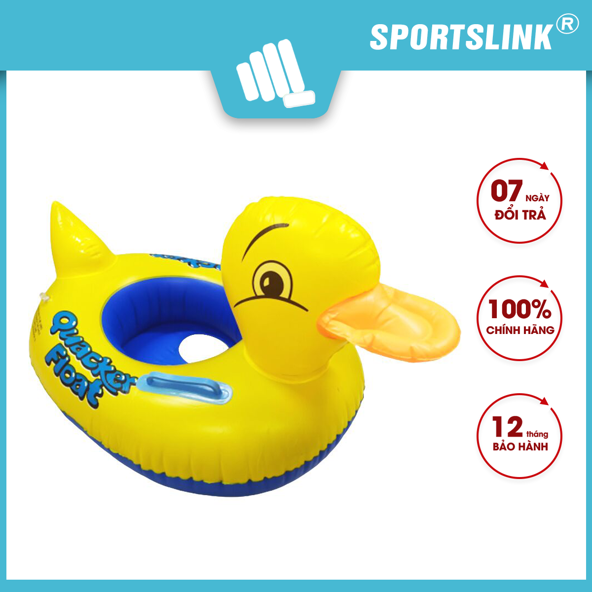 Phao Bơi Trẻ Em xỏ chân Sportslink - Hình Con Vịt