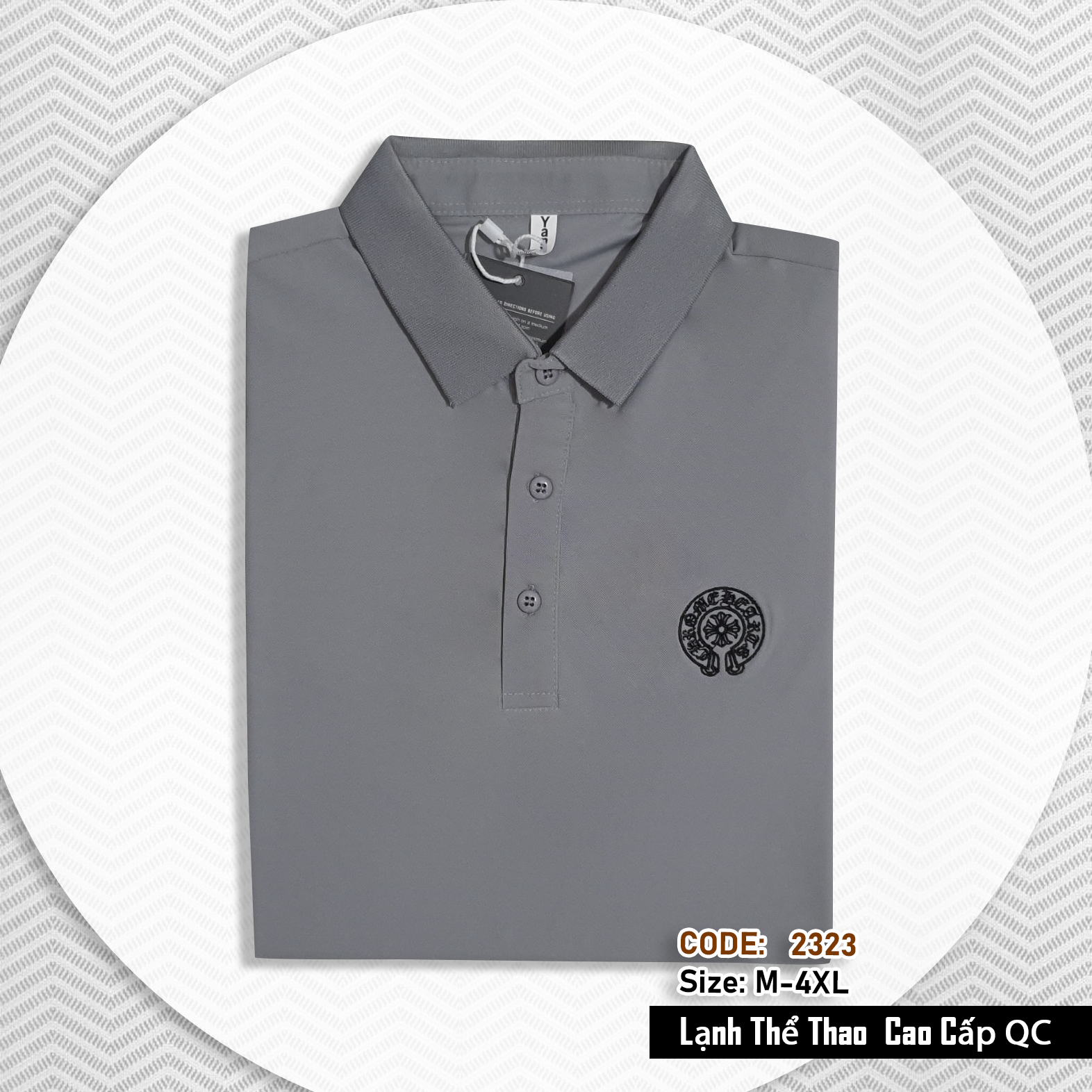 2323 - Áo Polo nam tay ngắn, Áo cổ trụ nam thun lạnh cao cấp, hàng Xưởng may Vinh Thiện Phát, sỉ từ 10 cái