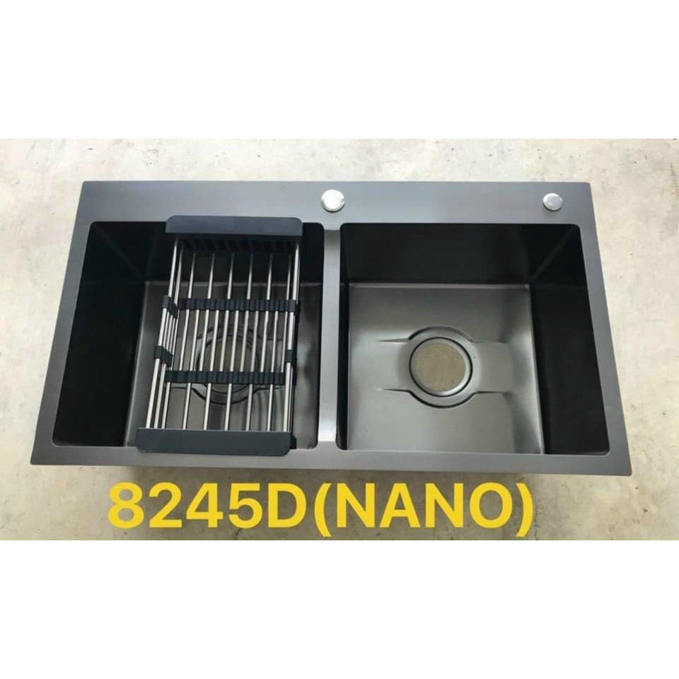 Chậu rửa chén bát Inox 2 hộc phủ NaNo