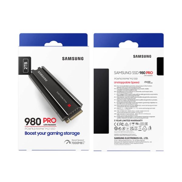 Ổ cứng SSD Samsung 980 Pro Heatsink PCIe NVMe Gen 4.0 - Hàng Nhập Khẩu