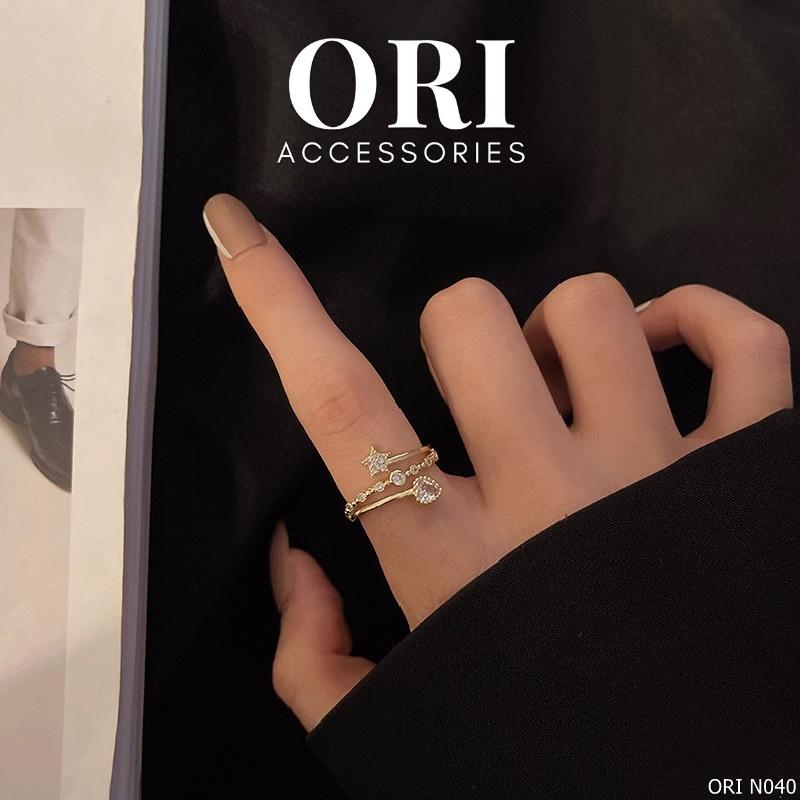 Nhẫn nữ Freesize xoắn Priscilla độc đáo thời trang ORI ACCESSORIES N040