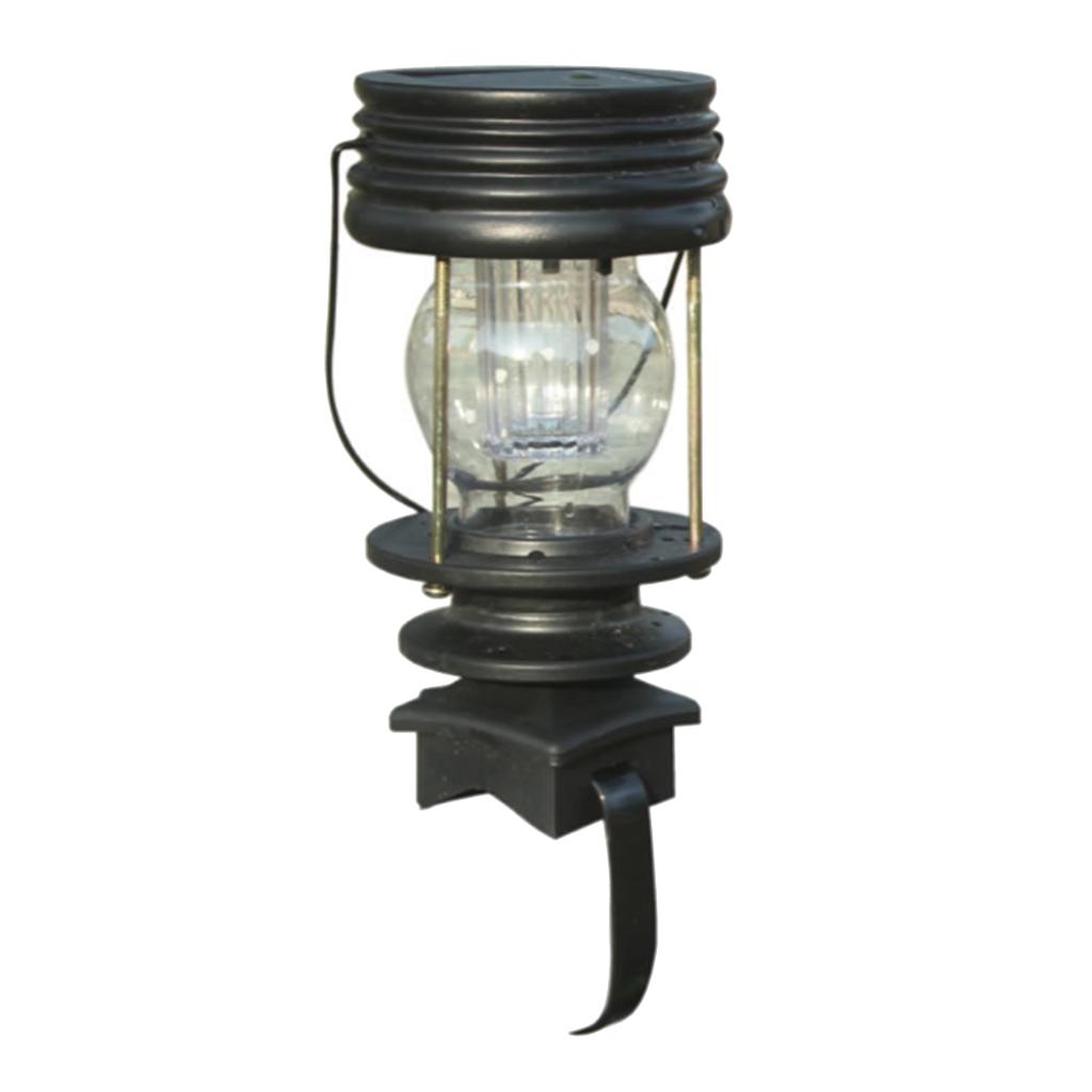 Hanging Solar Lights Lantern Lamp W/ Handle Waterproof Garden Pathway Decor