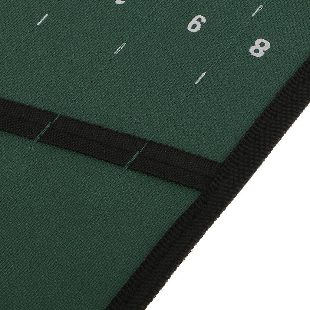 Wrap-Up 10&14 Pockets Tool Roll Canvas Spanner Wrench Tool Storage Bag Pouch