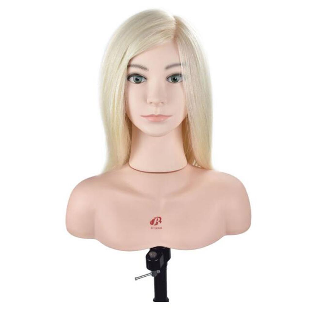 Sturdy PVC Mannequin Head Stand Shoulder Jewelry Display Bust Support Base