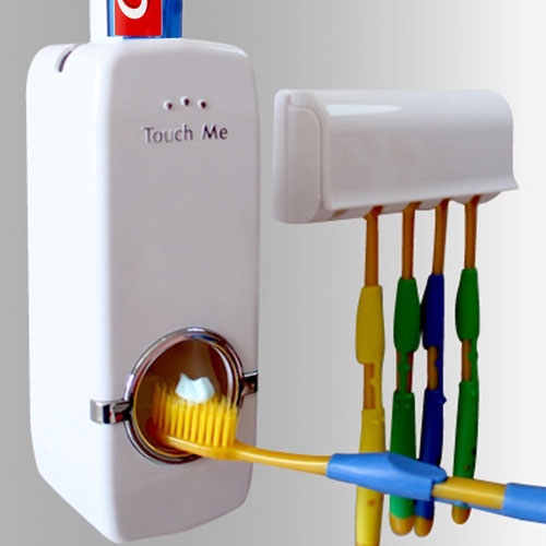 DỤNG CỤ LẤY KEM ĐÁNH RĂNG TỰ ĐỘNG KÈM GIÁ ĐỂ BÀN CHẢI ĐÁNH RĂNG Touch me