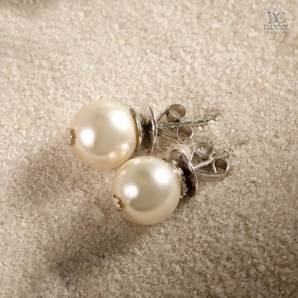 Hạt Ngọc Ốc Xỏ lỗ sẵn Màu trắng 4mm - 6mm Dùng Làm Nhẫn, Dây Chuyền, Bông tai - Danny Jewelry