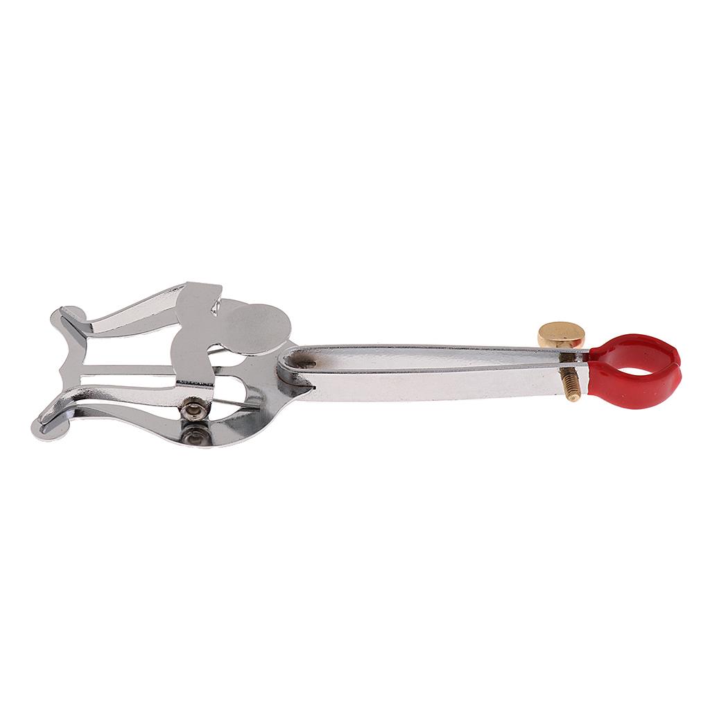 Sunnimix Mạ Kèn Kẹp Đàn Lyres Kẹp Đứng Hỗ Trợ Nhạc Cụ