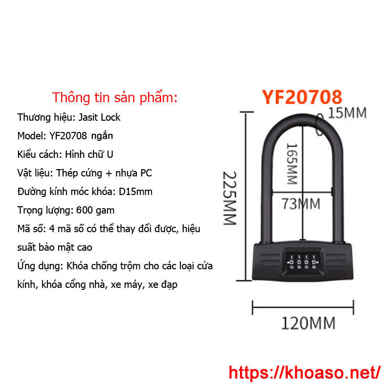 Khóa số chống trộm xe máy, xe đạp, cửa nhà