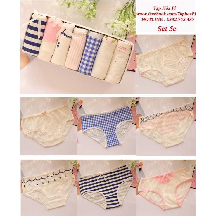 SET QUẦN LÓT COTTON NỮ SIÊU THOÁNG MÁT