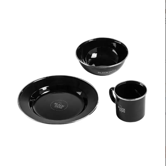 Cốc, bát, đĩa tráng men Blackdog BD-YC005, BD-YC006, BD-YC007