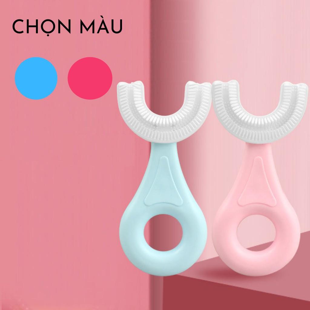 Bàn Chải Đánh Răng Chữ U Thông Minh Chất Liệu Silicon Cho Bé Từ 2 - 6 Tuổi