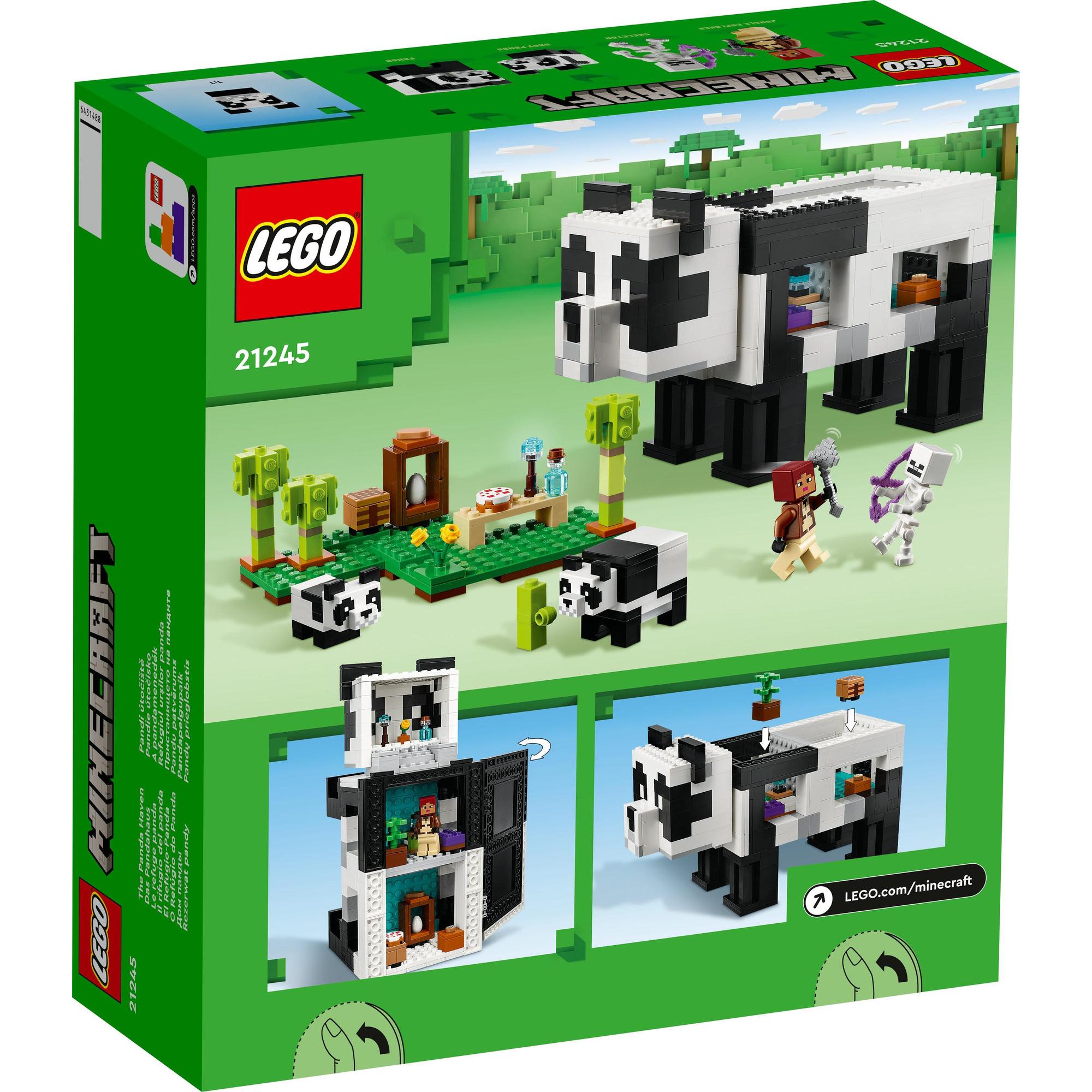 LEGO Minecraft 21245 Ngôi Nhà Gấu Trúc (553 Chi Tiết)