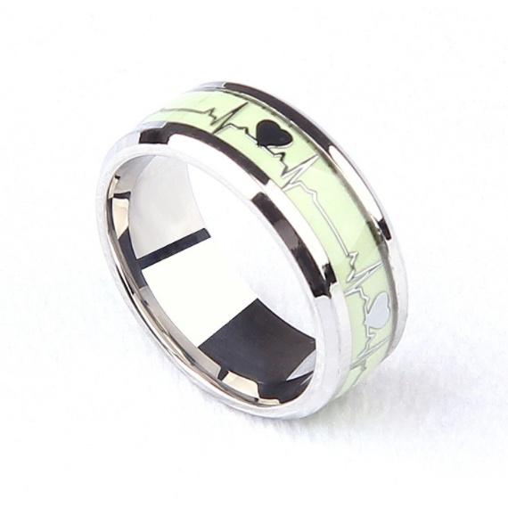 Nhẫn Nam nữ Elas Ring Phong Cách trẻ trung lịch lãm Màu Đen Bạc Đẹp Cao Cấp - Nhẫn Chất liệu Titan Không Gỉ- Elas Ring