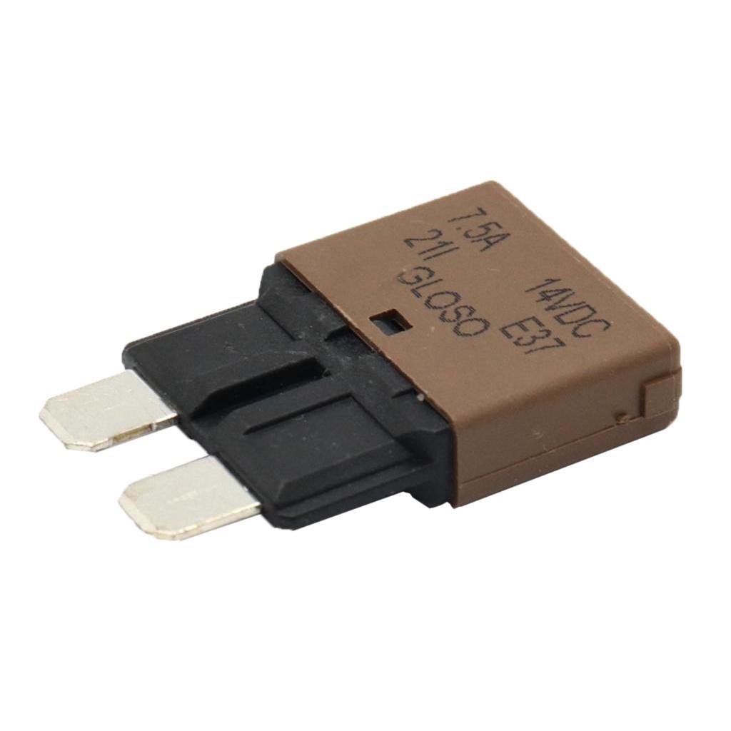 2X 7.5Amp Mini Automatic Reset -Style Circuit Breaker for Car Truck Marine