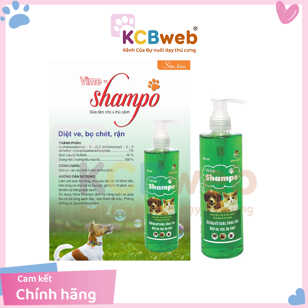 Sữa tắm chống, giảm tối đa ve, rận cho thú cưng chó mèo NOURISH 300ml