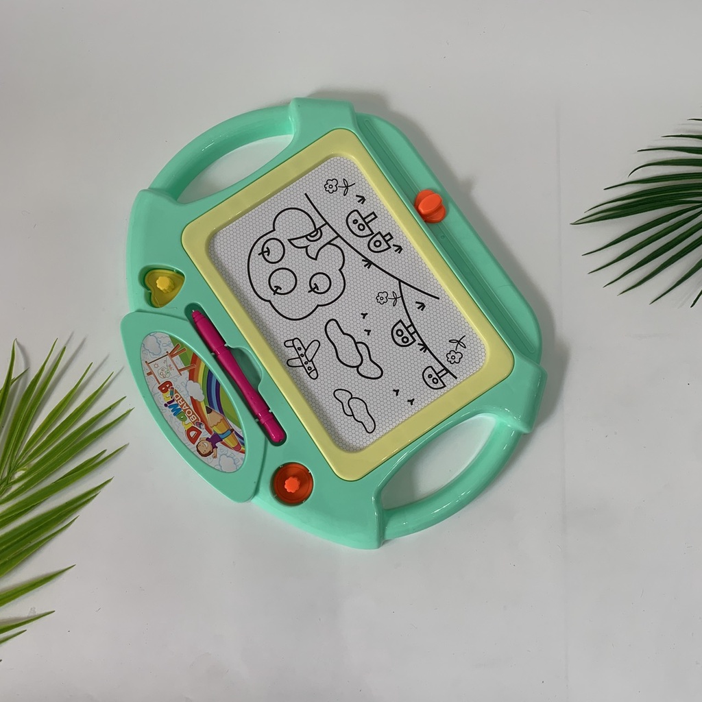 Bảng Đồ Chơi Vẽ Tự Xóa Thông Minh Drawing Board 2 Tay Cầm Tiện Lợi