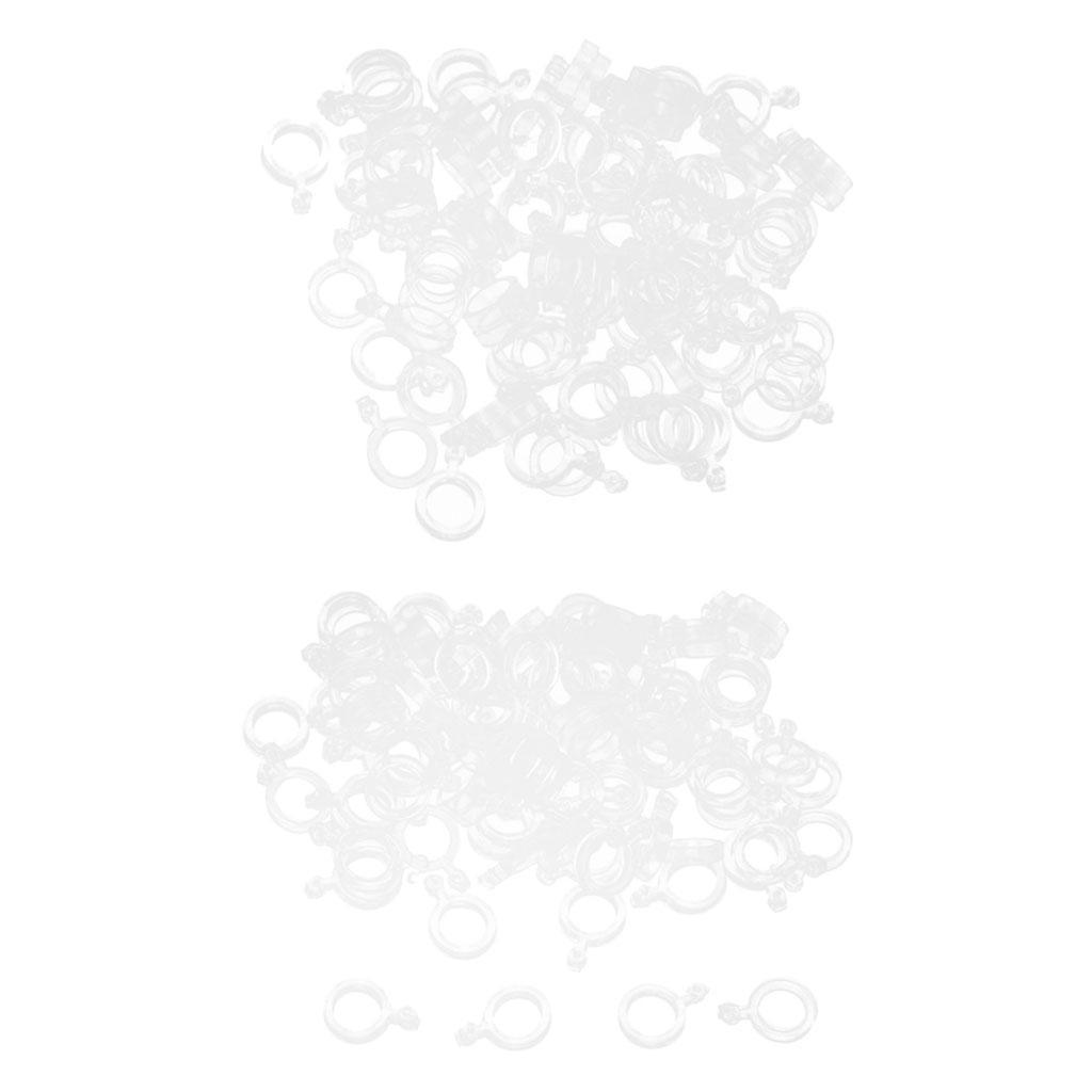 200pcs Elastic Baitbands for Carp fishing Pellets Bait Bands Transparent Rubber Rings Baits Bander Holder Boilie Stops