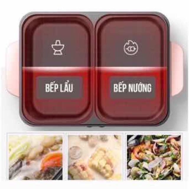 Nồi lẩu nướng 2 ngắn - Hàng Chất Lượng