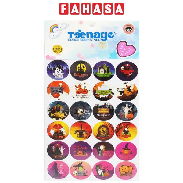 Bộ 240 Hình Sticker Cổ Động Halloween 02 - Teenage