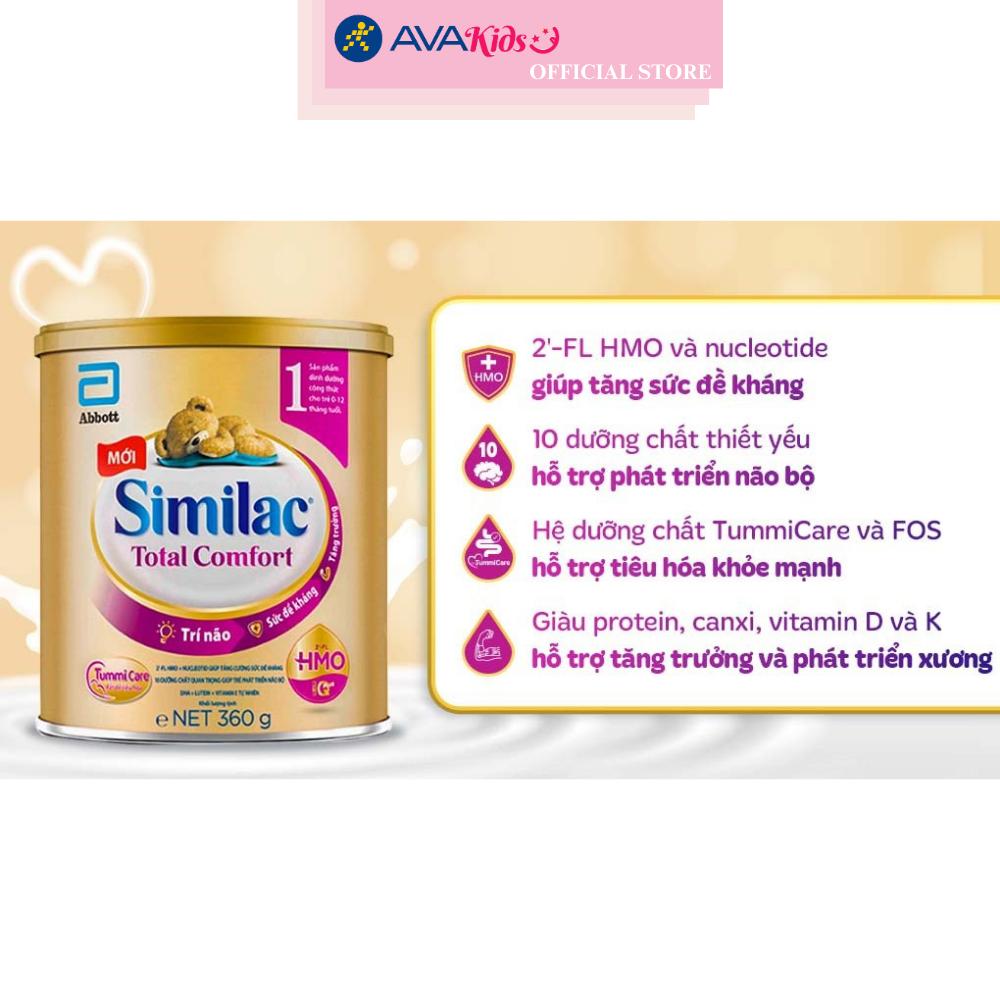 Sữa bột Similac Total Comfort số 1 360g (0 - 12 tháng) dành cho trẻ không dung nạp đường lactose