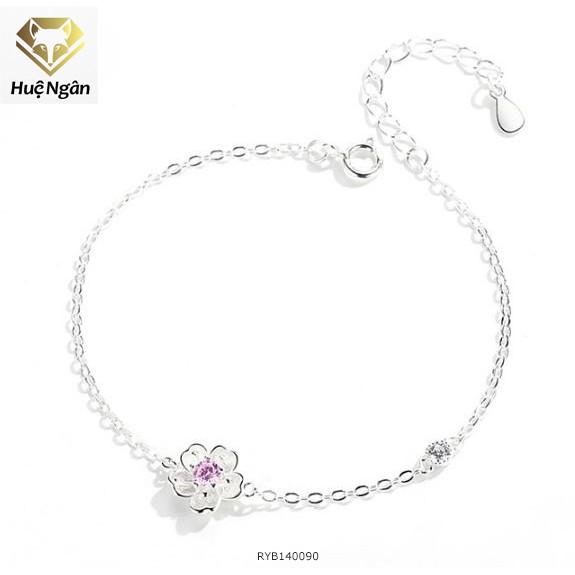 Lắc tay bạc 925 Huệ Ngân - Hoa anh đào RYB140090