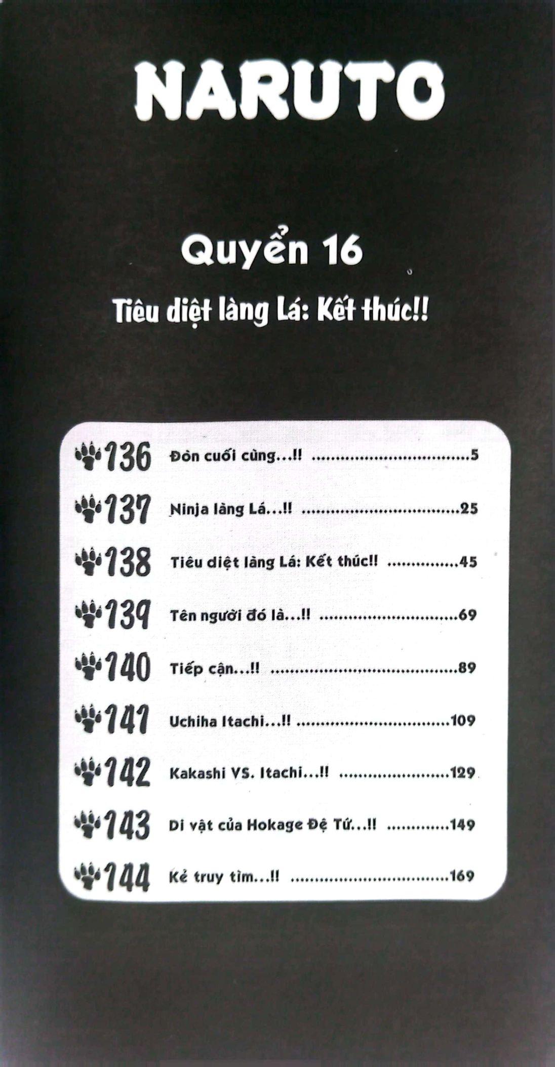 Naruto Tập 16: Tiêu Diệt Làng Lá: Kết Thúc!! (Tái Bản 2022)