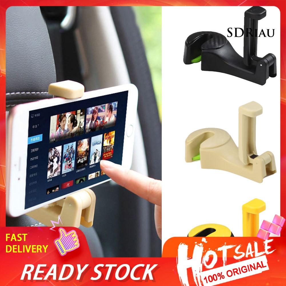 Giá Đỡ Điện Thoại Gắn Ghế Ngồi Xe Hơi 2 Trong 1 Tiện Dụng