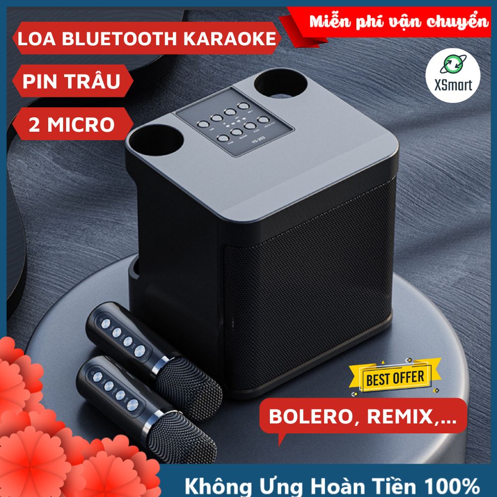 Loa Hát Karaoke Thông Minh Bluetooth 203BT NEW 2023 Có Thể Đổi Giọng Để Livestream  Có VoiceMod Chỉnh Giọng-Hàng Chính Hãng