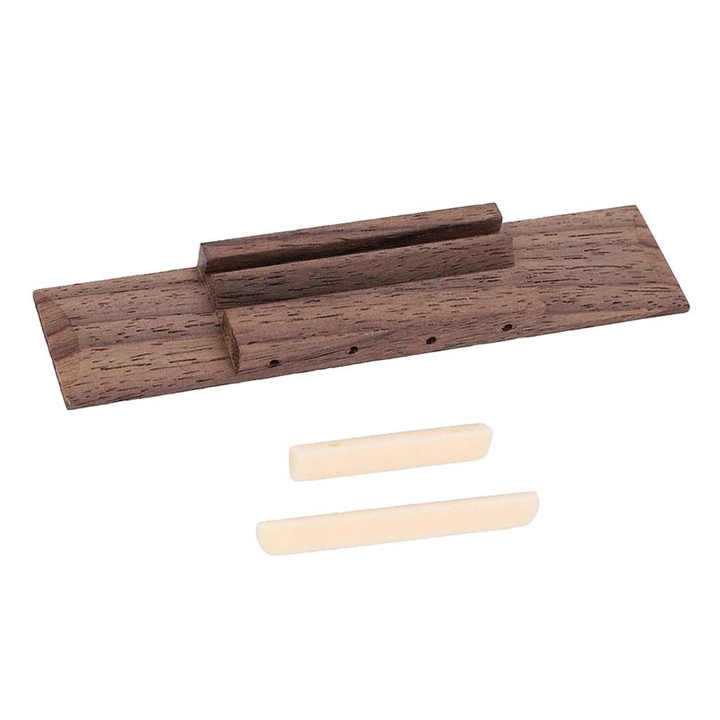 Ukulele Rosewood Bridge & Nut and Saddle Slotted for Guitar Ukulele