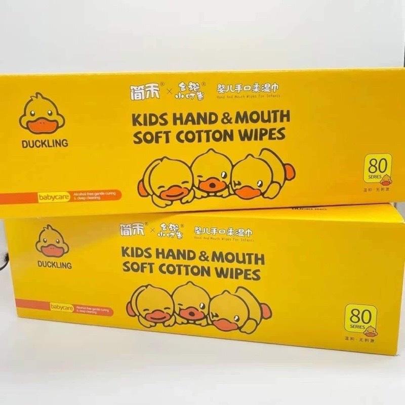 Thùng 10 gói khăn ướt vịt vàng nội địa trung
