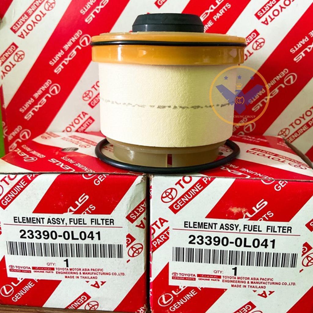 Lọc dầu nhiên liệu diesel xe Toyota Fortuner, Hilux, Hiace 23390-0L041