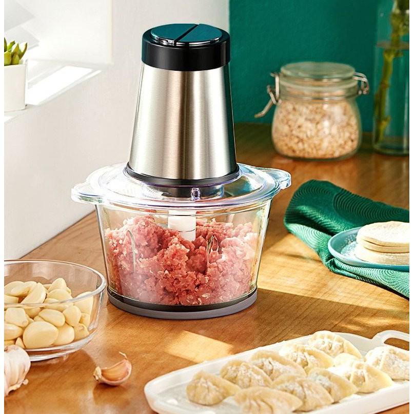 Máy Xay Thịt Và Thực Phẩm Đa Năng Cối Trong Suốt Công Suất 200W 2L - BẢO HÀNH 1 NĂM