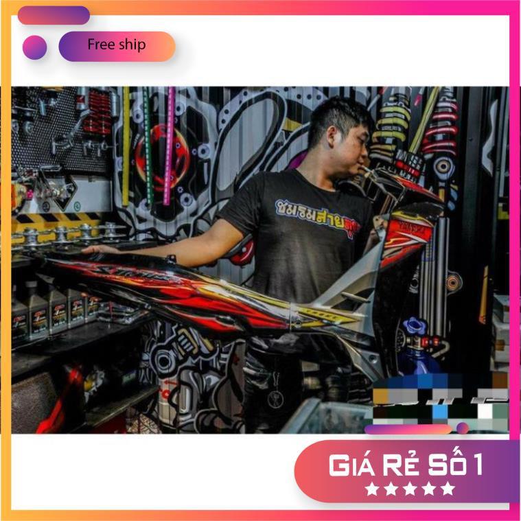 Tem rời dành cho xe Sirius ĐỎ ĐEN