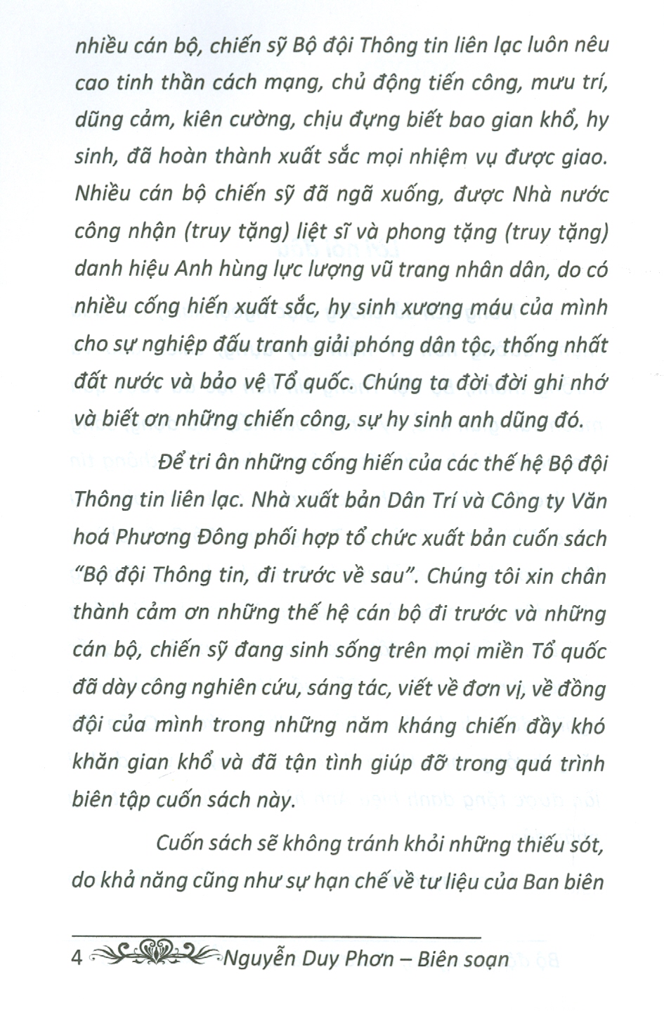 Bộ Đội Thông Tin Đi Trước Về Sau