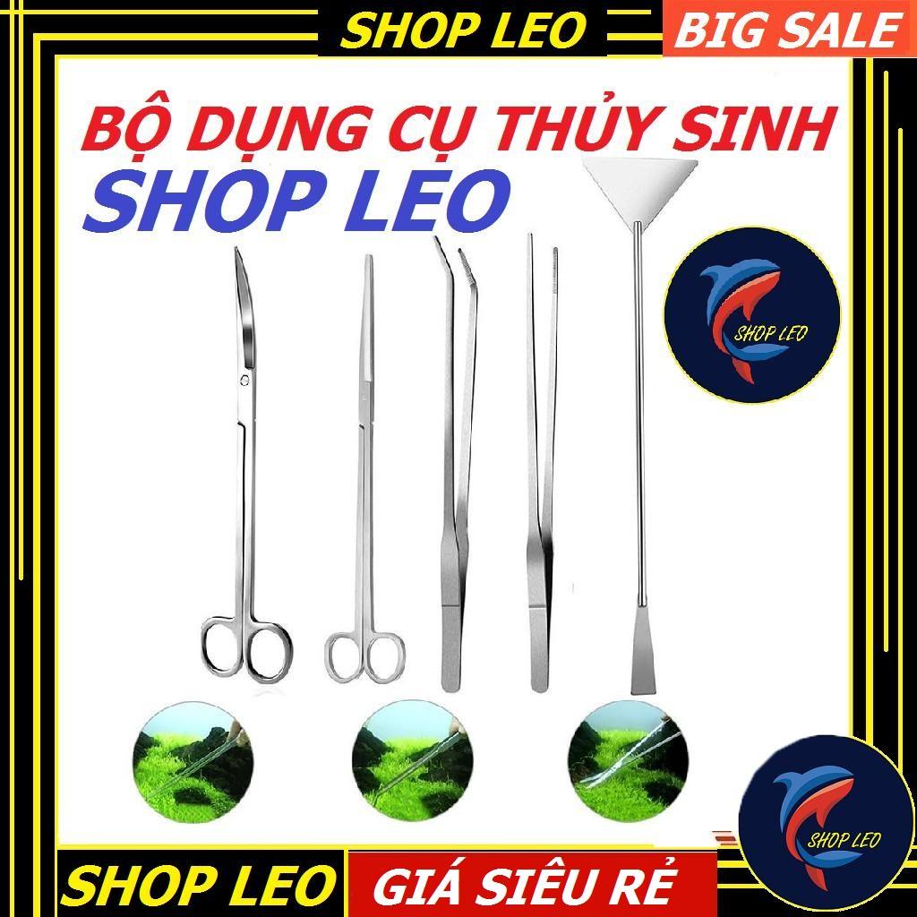 Bộ dụng cụ thủy sinh cao cấp - kéo tỉa cẩy thủy sinh- san nền thủy sinh- set bể cá - phụ kiện cá cảnh - shopleo